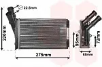 Радиатор печки VAN WEZEL BS117945