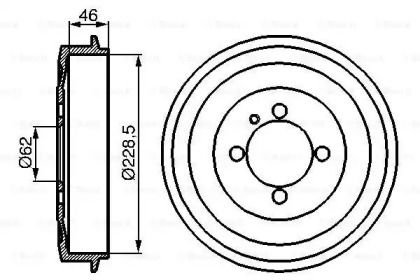 Тормозной барабан Bosch BS273726