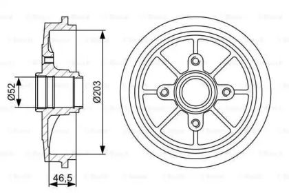 Тормозной барабан Bosch BS274823 Тормозной барабан Bosch BS274823