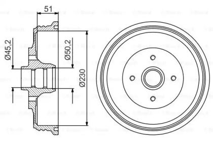 Тормозной барабан Bosch BS273970
