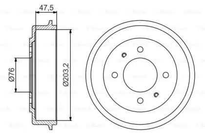 Тормозной барабан Bosch BS274623