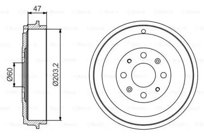 Тормозной барабан Bosch BS274677