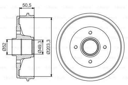 Тормозной барабан Bosch BS273943
