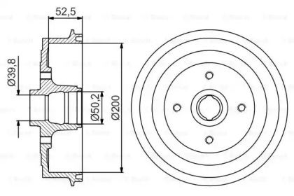 Тормозной барабан Bosch BS273967