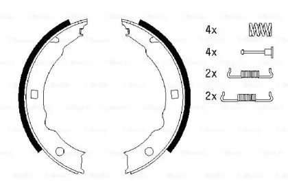 Тормозные колодки ручника Bosch BS232253