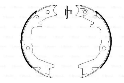 Тормозные колодки ручника Bosch BS232208