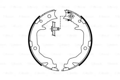 Тормозные колодки ручника Bosch BS232254