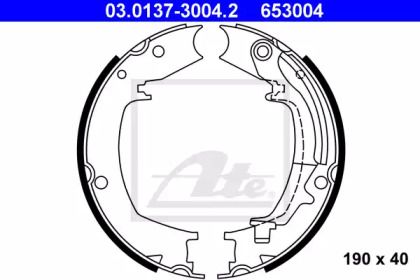 Тормозные колодки ручника ATE BS233504