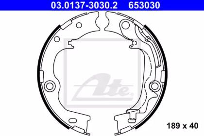 Тормозные колодки ручника ATE BS233595