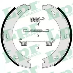 Тормозные колодки ручника LPR BS232814