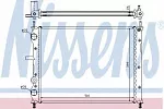 Радиатор охлаждения двигателя NISSENS BS90194