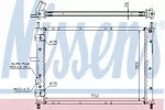 Радиатор охлаждения двигателя NISSENS BS90672