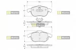 Тормозные накладки STARLINE BS147008