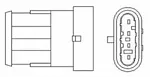 Кислородный датчик (лямбда-зонд) MAGNETI MARELLI BS52138