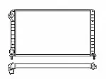 Радиатор охлаждения двигателя NRF BS89799