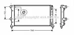 Радиатор охлаждения двигателя AVA BS90226