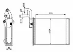 Радиатор печки NRF BS118543 Радиатор печки NRF BS118543