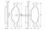 Тормозные накладки BOSCH BS146125