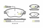 Тормозные накладки STARLINE BS146641