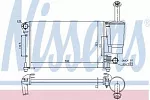 Радиатор охлаждения двигателя NISSENS BS90452