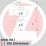 Тормозные накладки ZIMMERMANN BS148727
