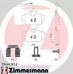 Тормозные накладки ZIMMERMANN BS149357 Тормозные накладки ZIMMERMANN BS149357