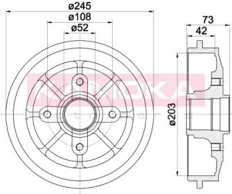Тормозной барабан Kamoka BS274397