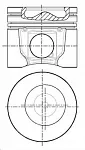 Поршень двигателя NURAL BS79459 Поршень двигателя NURAL BS79459