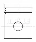 Поршень двигателя MAHLEKNECHT BS79498