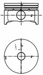 Поршень двигателя KOLBENSCHMIDT BS79527 Поршень двигателя KOLBENSCHMIDT BS79527