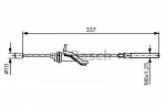 Трос ручника BOSCH BS151114
