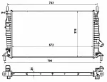 Радиатор охлаждения двигателя NRF BS90026