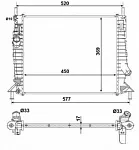 Радиатор охлаждения двигателя NRF BS89951