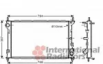 Радиатор охлаждения двигателя VAN WEZEL BS90595