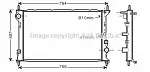 Радиатор охлаждения двигателя AVA BS90921