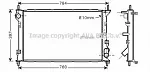Радиатор охлаждения двигателя AVA BS90807