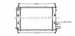 Радиатор охлаждения двигателя AVA BS89926