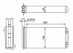 Радиатор печки NRF BS118052