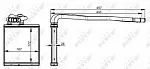 Радиатор печки NRF BS118645 Радиатор печки NRF BS118645