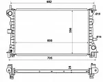 Радиатор охлаждения двигателя NRF BS90108