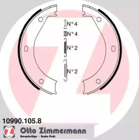 Тормозные колодки ручника Otto Zimmermann BS233311