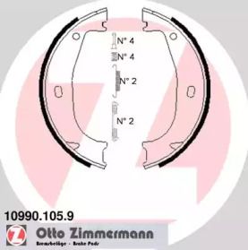 Тормозные колодки ручника Otto Zimmermann BS233339