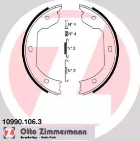 Тормозные колодки ручника Otto Zimmermann BS233488