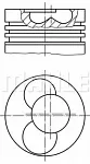 Поршень двигателя MAHLEKNECHT BS79688