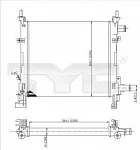Радиатор охлаждения двигателя TYC BS89450