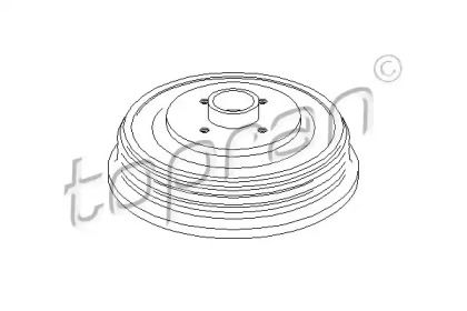 Задний тормозной барабан Topran BS274547 Задний тормозной барабан Topran BS274547