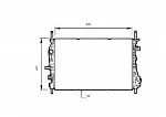 Радиатор охлаждения двигателя NRF BS90541