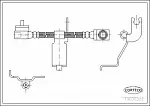 Тормозной шланг CORTECO BS134956