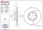 Тормозной диск BREMBO BS139525 Тормозной диск BREMBO BS139525