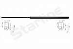 Амортизатор багажника (ремкомплект) STARLINE BS100166